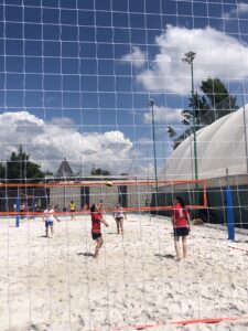 azioni di gioco durante i campionati studenteschi di beach volley 